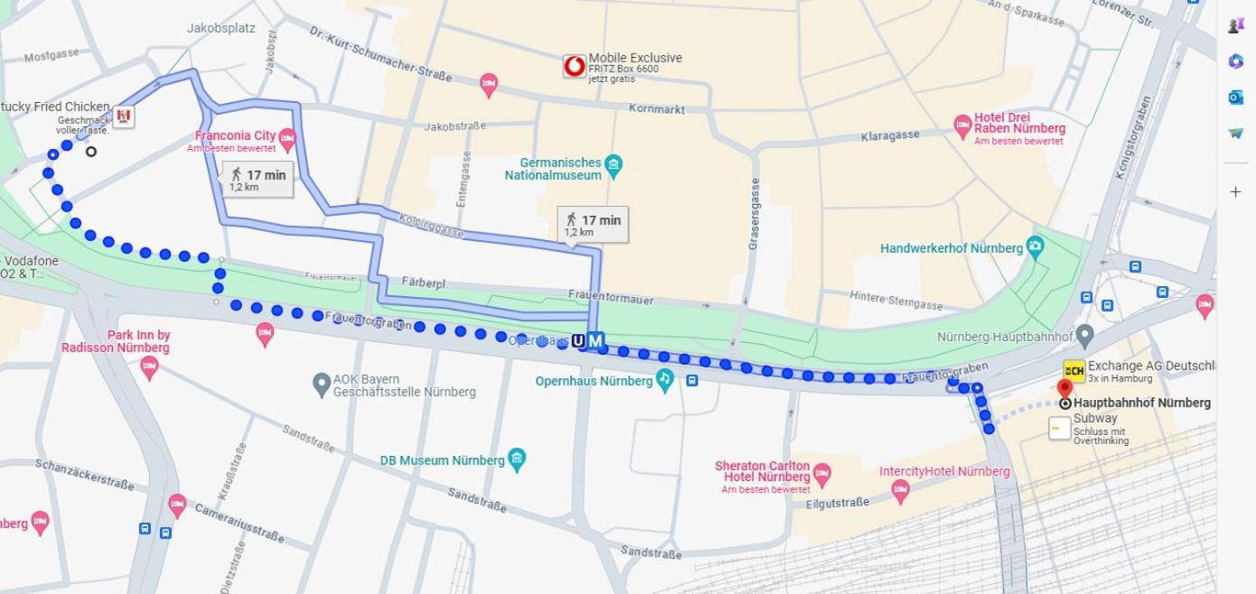 Altstadt - Exklusive 3-Zi-Wohnung Mit 90 Qm Und Grossem Balkon Norimberga Esterno foto